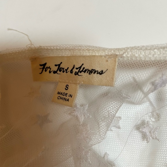 For Love & Lemons Cosmos Pintuck Blouse in White - Picture 5 of 6